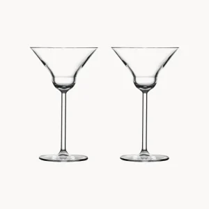 Set 2 bicchieri da martini cristallo Vintage round