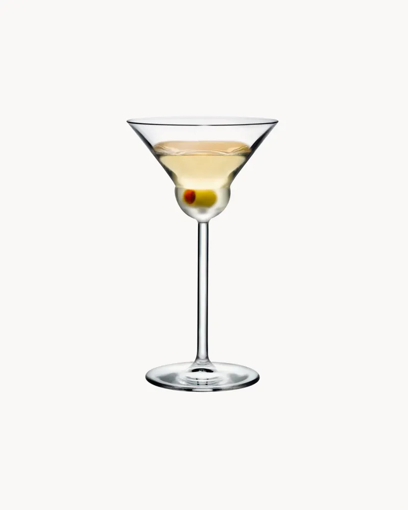 Set 2 bicchieri da martini cristallo Vintage round