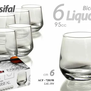SET 6 BICCHIERI PARSIFAL LIQUORE 95CC