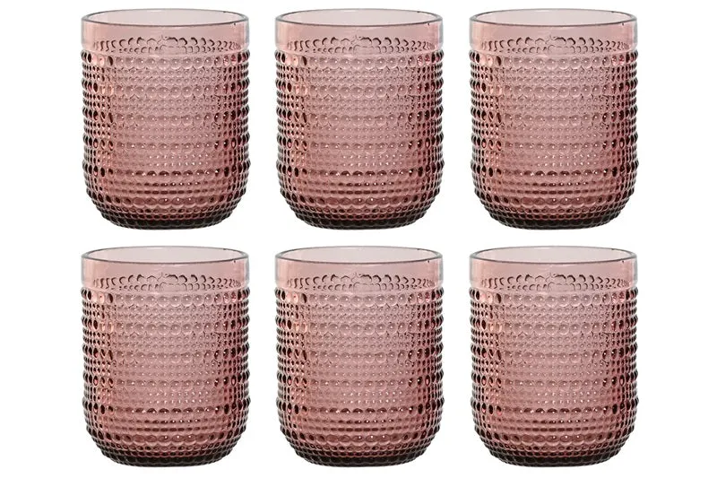 Set 6 Bicchieri Rosa Cristallo Item International | Bicchieri Eleganti 240 ml