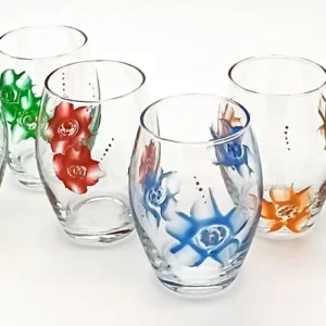 Set 6 bicchieri cl. 39 Serie Claire multicolore