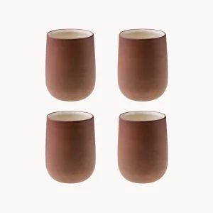 Set 4 bicchieri terracotta Earth Raw