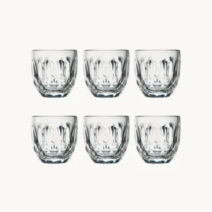 Set 6 bicchieri vetro Troquet, Facettes