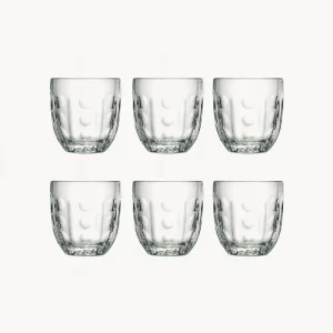 Set 6 bicchieri vetro Troquet, Géométriques
