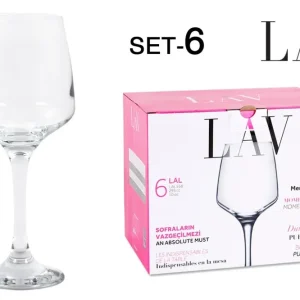 SET 6 BICCHIERI VINO 295CC "LAL"
