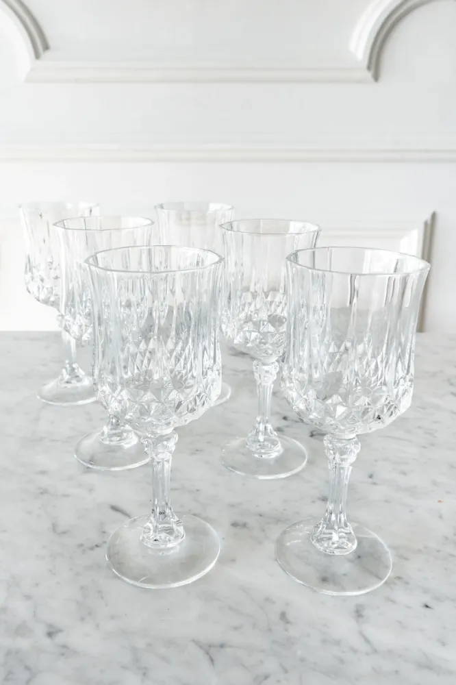 Set di 6 bicchieri da vino Cristal D'Arques Longchamp