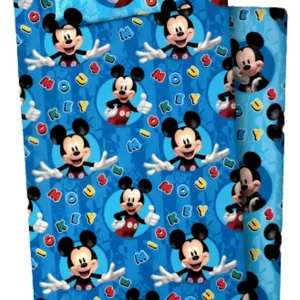 Set Completo Lenzuola Flanella Letto Singolo Disney Topolino Mickey Mouse