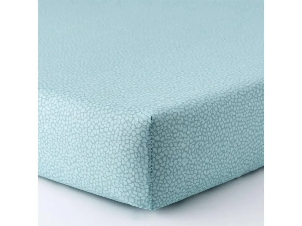 Set Completo Lenzuola Singolo Arios Pois Azzuro cielo, Puro Cotone, Linea Oro Carillo Home