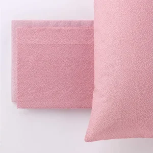 Set Completo Lenzuola Singolo Arios Pois Rosa, Puro Cotone, Linea Oro Carillo Home