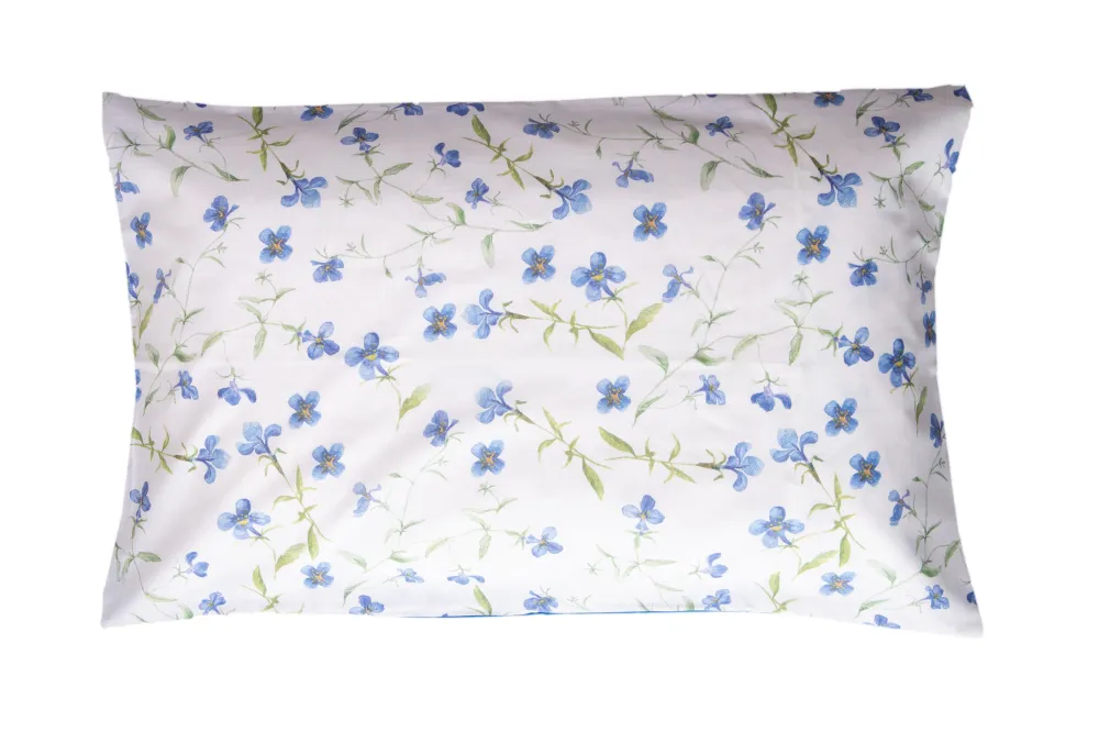 Set 2 federe coppia di federe bifaccia doubleface stampa digitale 100% cotone Made Italy RICORDI/PANNA