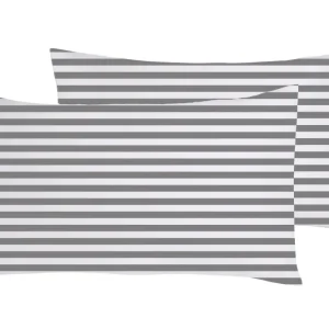 Set 2 federe coppia di federe stampa digitale 100% cotone Made Italy RIGA MINI GRIGIO