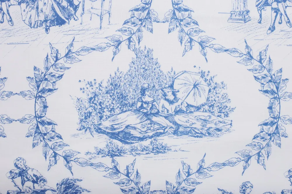 Set 2 federe coppia di federe stampa digitale 100% cotone, Made Italy TOILE DE JOUY OLIMPIA
