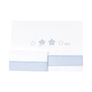 Set lenzuola lettino - Stelle azzurro