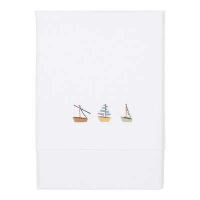 Set lenzuola per lettino - Barchette + angolo azzurro