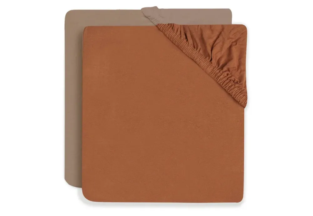 Set di lenzuola sacco 2 pezzi - Soft Jersey Caramello 60x120cm
