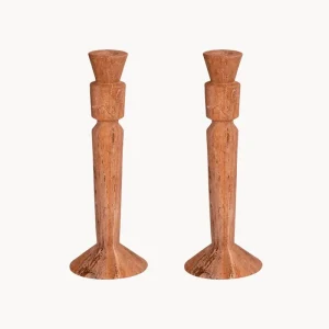 Set 2 portacandele ceramica Ajaton