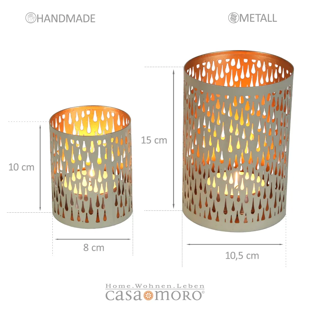 Set 2 portacandele Lia