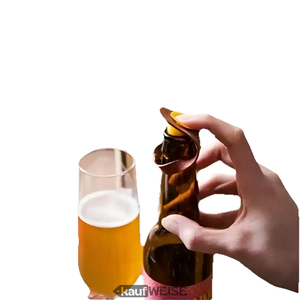 Set di 6 segnabottiglie VACUVIN finta pelle | Segnabicchieri per etichettare i bicchieri | Segnalini per bevande riutilizz...