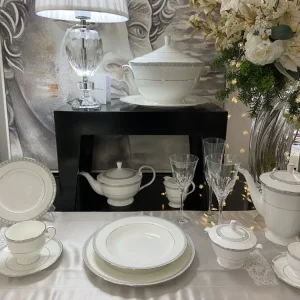 Set Servizio daTavola Narumi mod. Space Moon e Servizio Bicchieri Tp Cristal