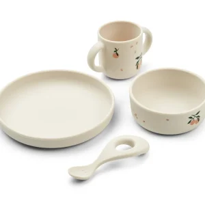 Set di stoviglie per bambini Liewood Vivi Peach/ Sea Shell