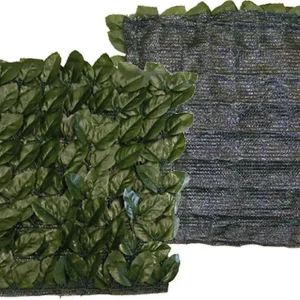 SIEPE ARTIFICIALE 'FOGLIE DI LAURO CON RETE' mt 1,5 x 20 Lif