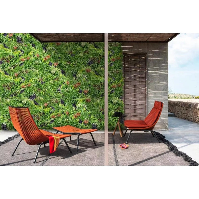 Siepe artificiale "Kenya" per esterno e giardino da 100 x 100 cm