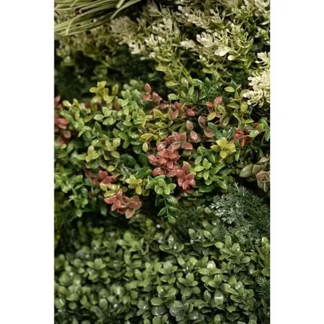Siepe artificiale "Kenya" per esterno e giardino da 100 x 100 cm