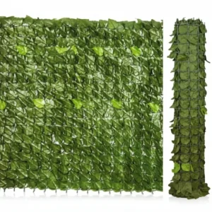 Siepe Ornamentale Artificiale Con Foglie Lauro- - Mt.20X1H. - 1 Rotolo T-Rex