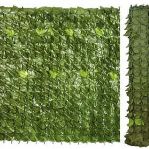 Siepe Ornamentale Artificiale Con Foglie Lauro- - Mt.3X1,5H. - 1 Rotolo T-Rex
