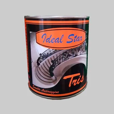 Smaltino Antiruggine 'Tris' Ideal Star 0,375 Lt - Marrone - Ideal Star
