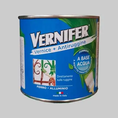 Smalto Antiruggine All'Acqua 'Vernifer' Brillante 500 Ml - Bianco - Arexons