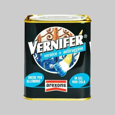 Smalto Antiruggine Metallizzato 'Vernifer' 750 Ml - Grigio Forgia - Arexons
