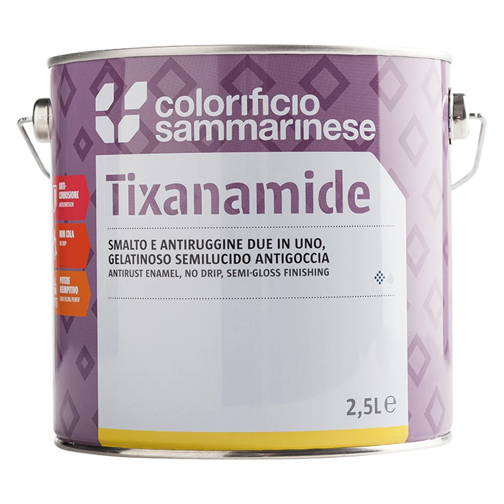 Smalto Antiruggine 'Tixanamide' Lt. 0,750 Verde- 6 Pezzi - Colorificio Sammarinese
