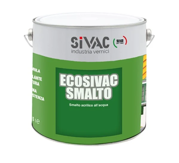 Smalto Ecosivac Bianco Lucido Ml750 Acqua Acrilic