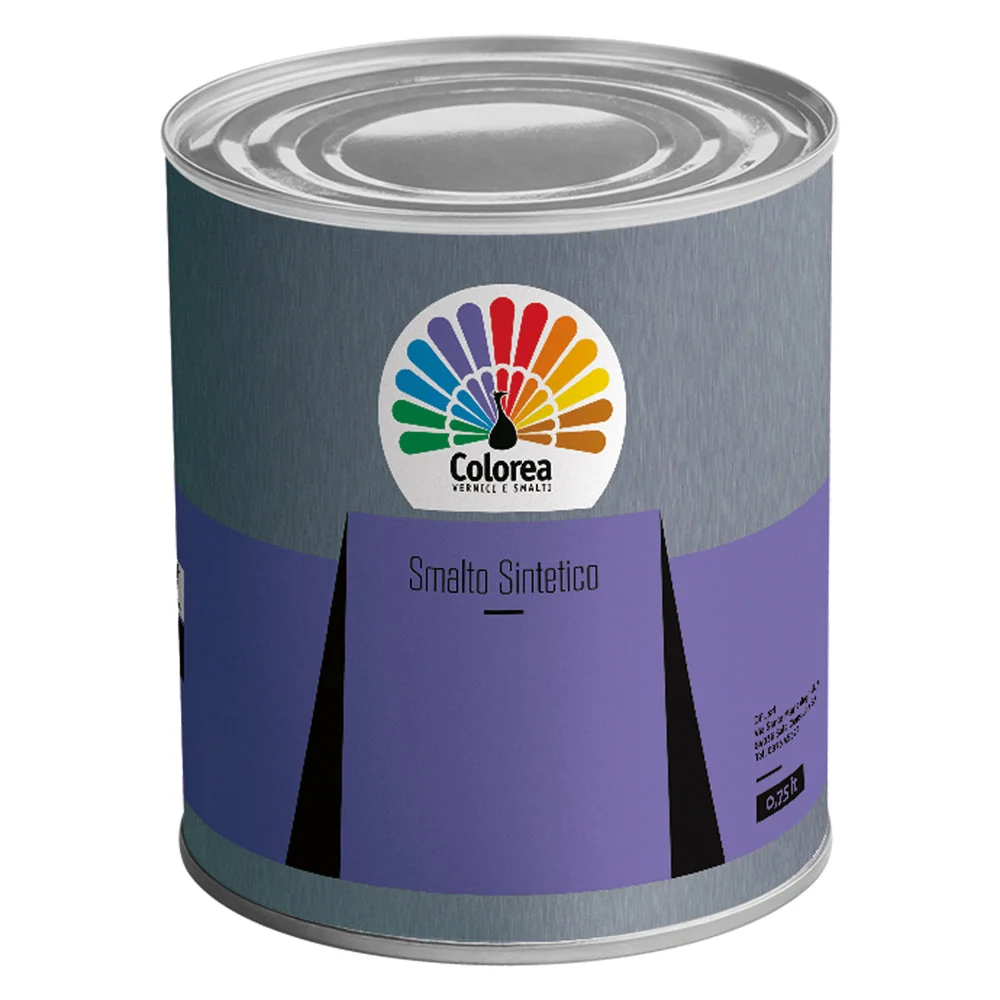 Smalto Sintetico 'Colorea' Lt. 2,5 Nero Lucido- 2 Pezzi - Colorea