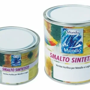 Smalto Sintetico Lucido (Lack 82)- - Ml.375 Grigio Luce Ral 7035 - 6 Pezzi Feudo