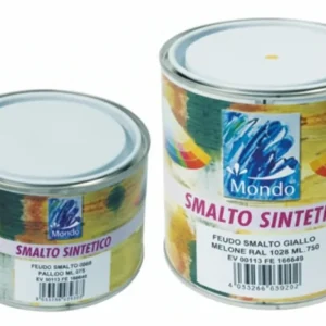 Smalto Sintetico Lucido (Lack 82)- - Ml.375 Marrone Cioccolato Ral 8017 - 6 Pezzi Feudo