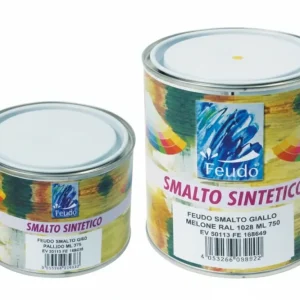 Smalto Sintetico Lucido (Lack 82)- - Ml.375 Verde Muschio Ral 6005 - 6 Pezzi Feudo