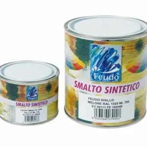 Smalto Sintetico Lucido (Lack 82)- - Ml.750 Arancio Puro Ral 2004 - 6 Pezzi Feudo