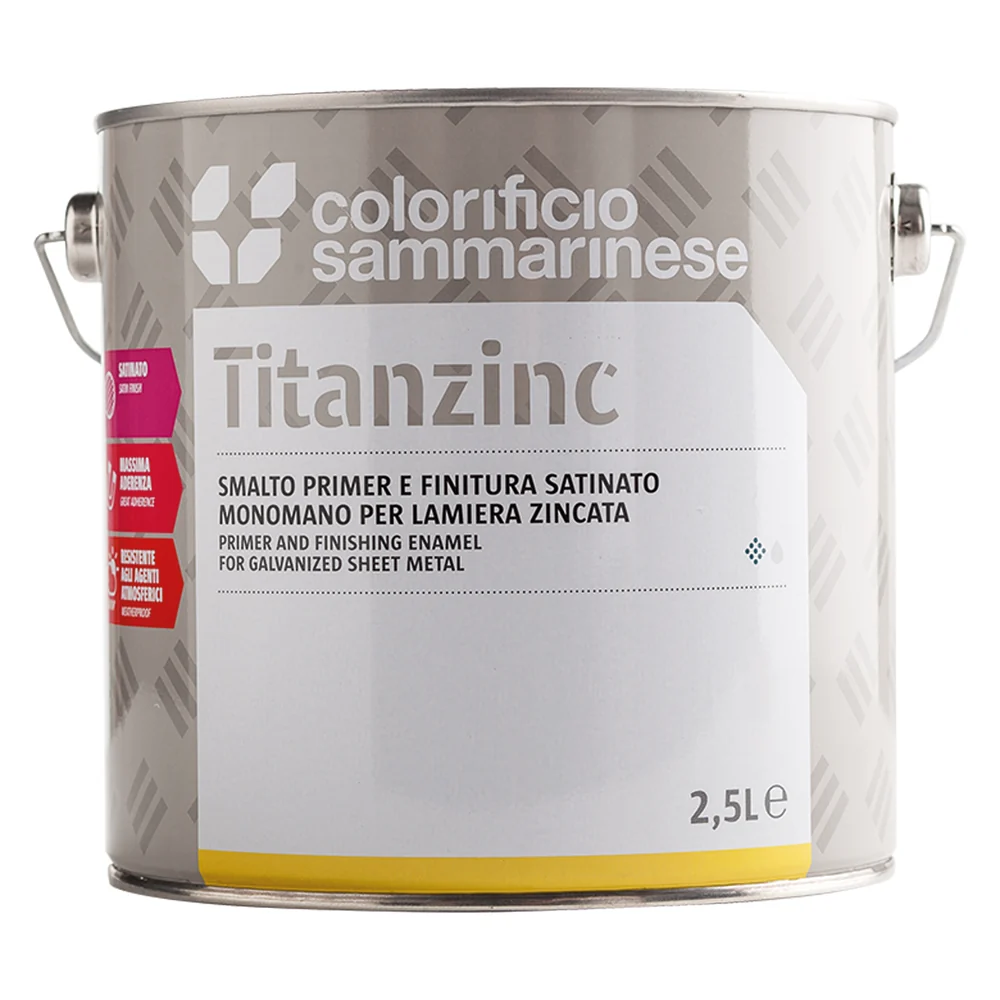Smalto Sintetico Riempitivo 'Titanzinc' Lt. 0,750 Testa Di Moro- 6 Pezzi - Colorificio Sammarinese