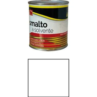Smalto Solvente Hand - Bianco Lucido Ral 9010 Lt 2,5- 2 Pezzi