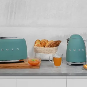 Smeg Tostapane 2 fette anni '50 design 950 W Verde Smeraldo Opaco