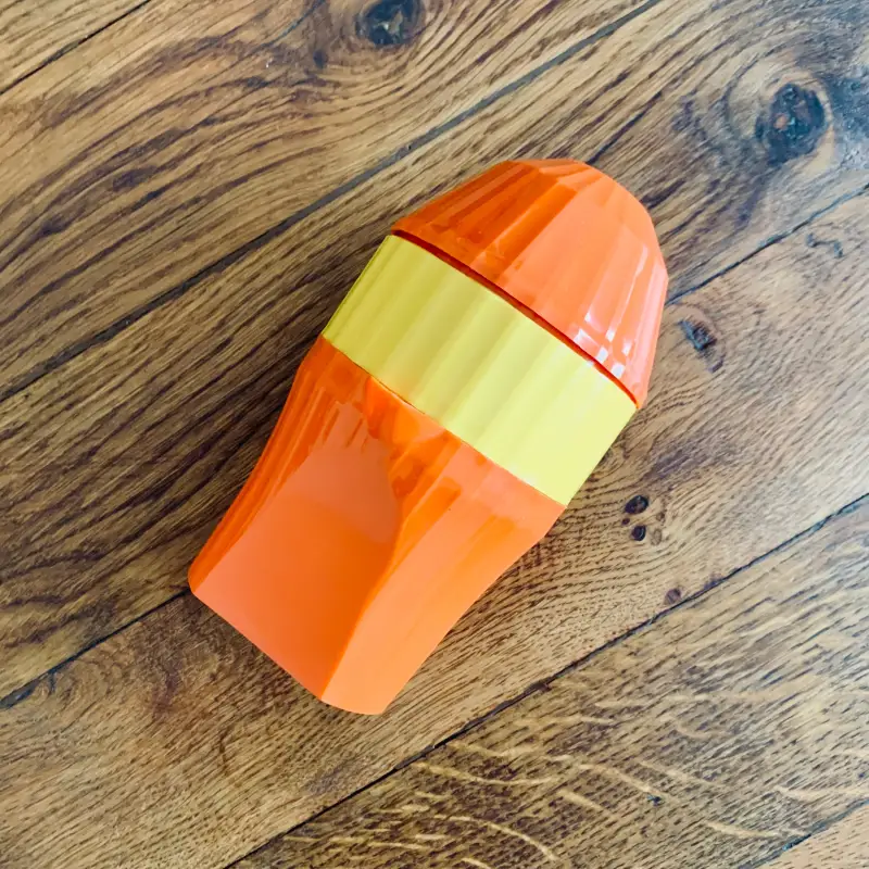 Spremiagrumi Space Age Vintage Arancione Giallo - Italia 1970