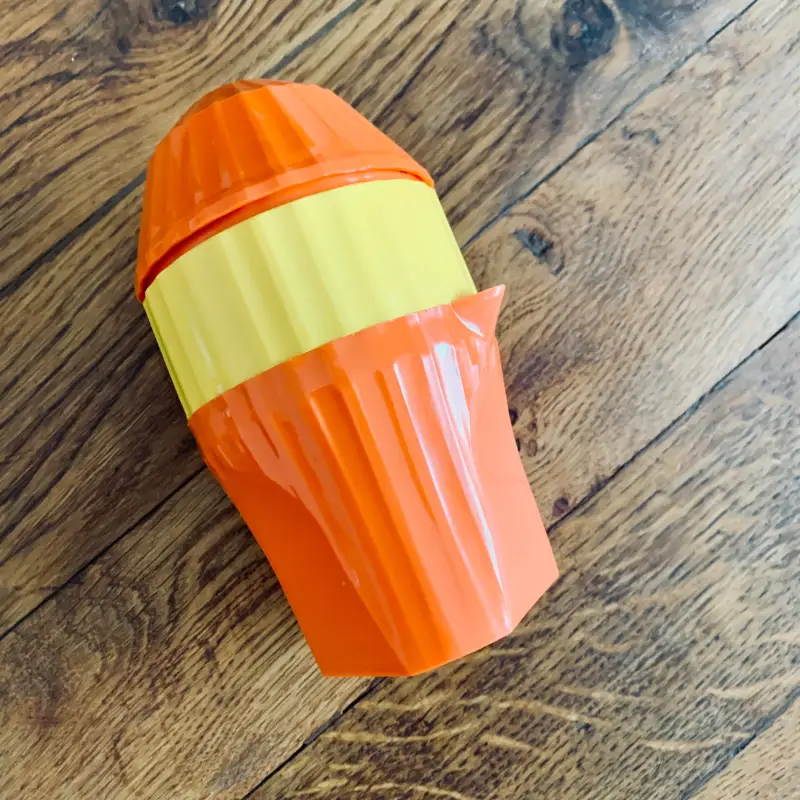 Spremiagrumi Space Age Vintage Arancione Giallo - Italia 1970