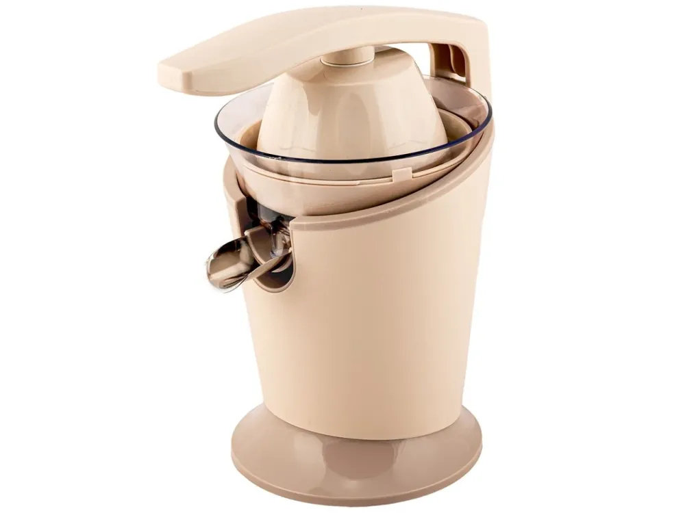 Spremiagrumi Tognana elettrico vintage plastica e acciaio inox champagne 16x23x27 cm