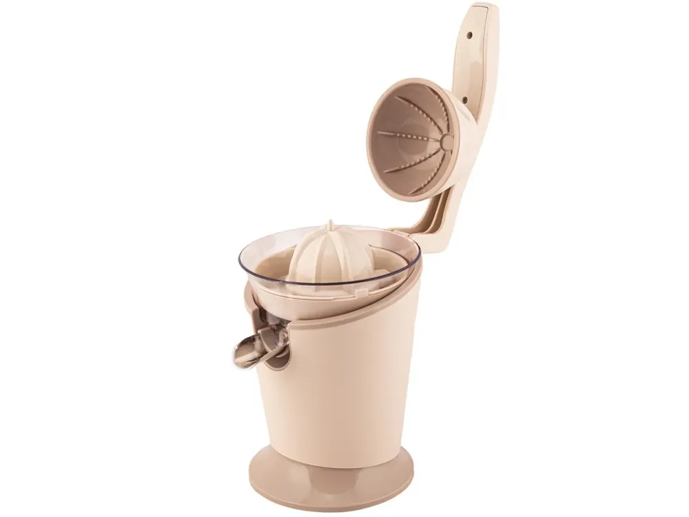 Spremiagrumi Tognana elettrico vintage plastica e acciaio inox champagne 16x23x27 cm