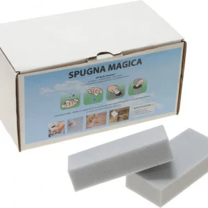 SPUGNA MAGICA 125x55x30 mm - 16 PZ detergente pulifunzionale ECOLOGICO-ANTIBATTERICO-ECONOMICO