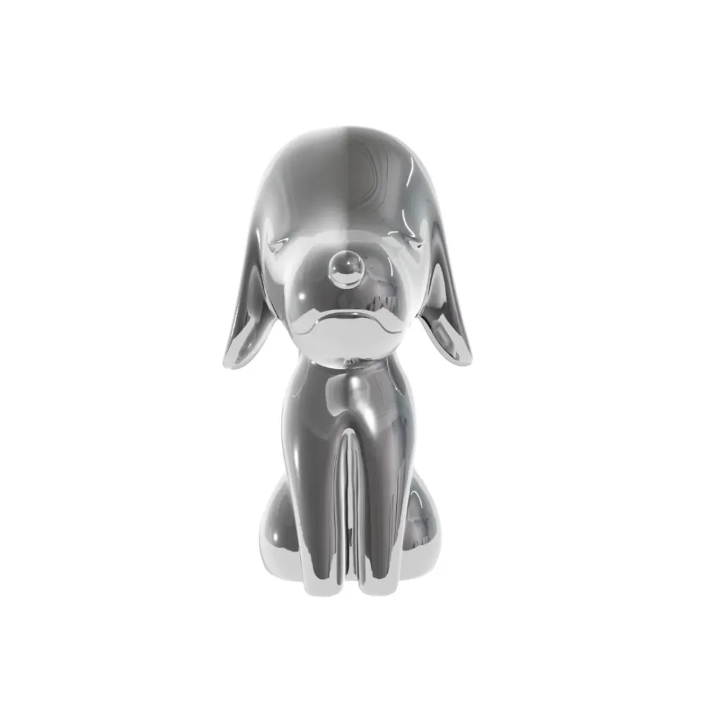 Statua Arturino Cromata Argento - Candyslab