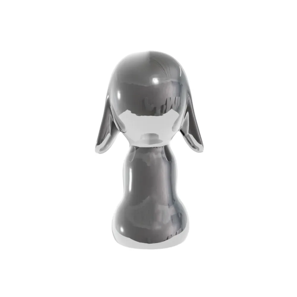 Statua Arturino Cromata Argento - Candyslab