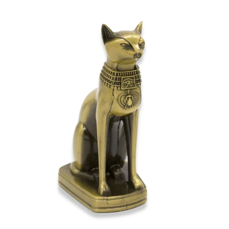 Statua Bastet Egitto Effetto Bronzo